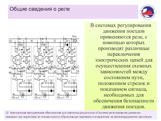 Общие сведения о реле В системах регулирования движения поездов применяются реле, с