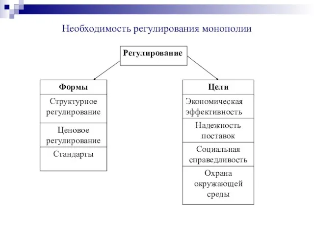 Необходимость регулирования монополии