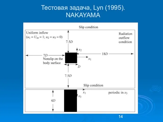 Тестовая задача, Lyn (1995). NAKAYAMA