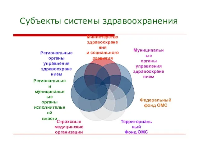 Субъекты системы здравоохранения