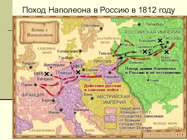 Поход Наполеона в Россию в 1812 году