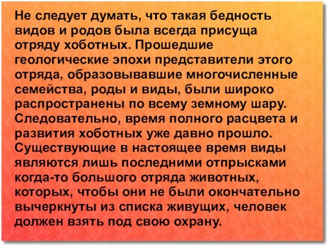 Не следует думать, что такая бедность видов и родов была всегда присуща