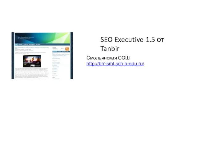 SEO Executive 1.5 от Tanbir Смольянская СОШ http://brr-sml.sch.b-edu.ru/