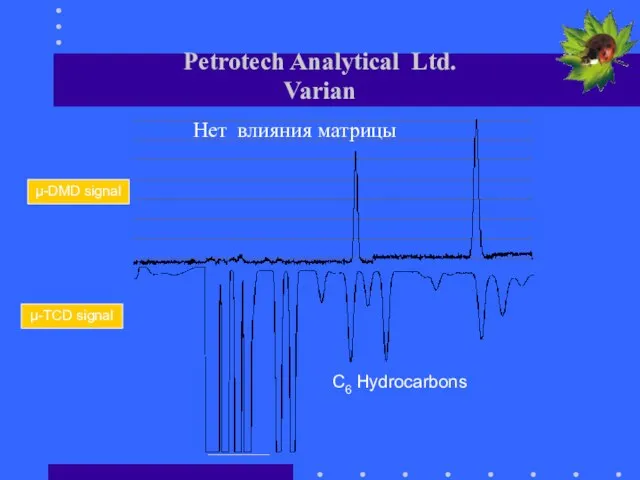 Petrotech Analytical Ltd. Varian µ-DMD signal µ-TCD signal Нет влияния матрицы