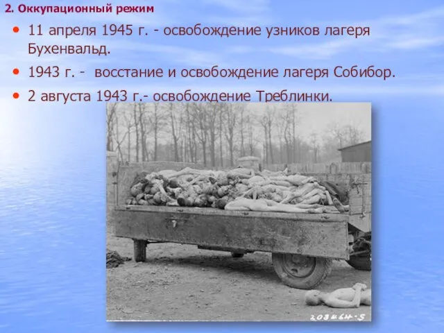 11 апреля 1945 г. - освобождение узников лагеря Бухенвальд. 1943 г. -