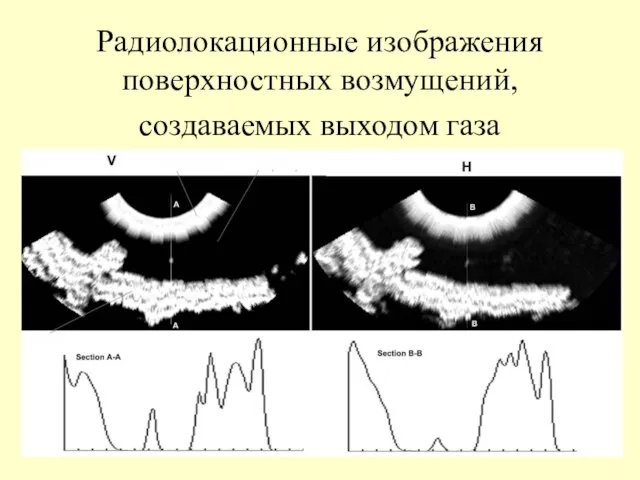 Радиолокационные изображения поверхностных возмущений, создаваемых выходом газа