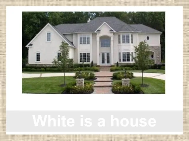 White is a house