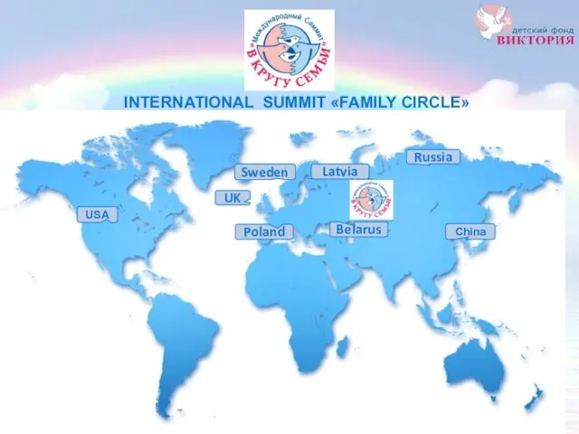 INTERNATIONAL SUMMIT «FAMILY CIRCLE» Russia Poland Sweden UK USA China Latvia Belarus