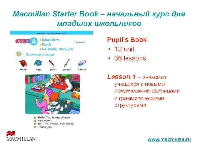 Macmillan Starter Book – начальный курс для младших школьников Pupil’s Book: 12