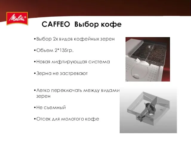 CAFFEO Выбор кофе Выбор 2х видов кофейных зерен Объем 2*135гр. Новая лифтирующая