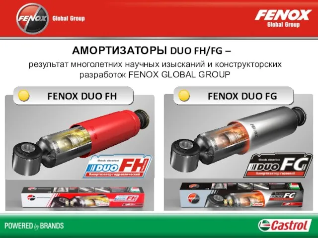 FENOX DUO FH АМОРТИЗАТОРЫ DUO FH/FG – результат многолетних научных изысканий и