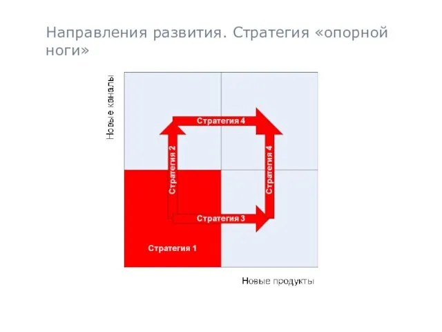 Направления развития. Стратегия «опорной ноги»