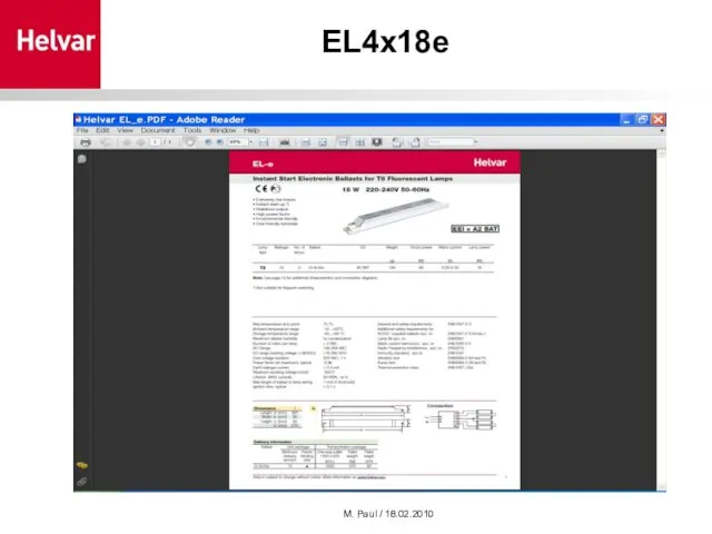 M. Paul / 18.02.2010 EL4x18e