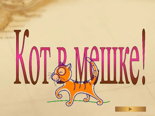 Кот в мешке!