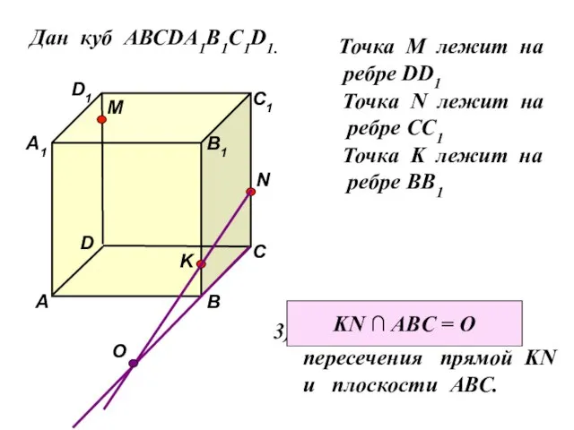 Дан куб АВСDA1B1C1D1. D1 D С1 С В1 В А1 А M