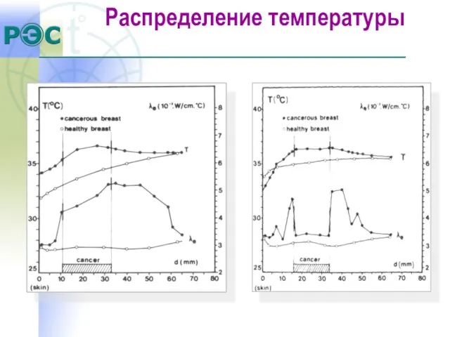 Распределение температуры