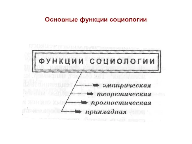 Основные функции социологии