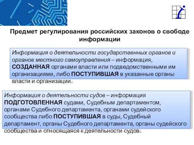 Информация о деятельности государственных органов и органов местного самоуправления – информация, СОЗДАННАЯ