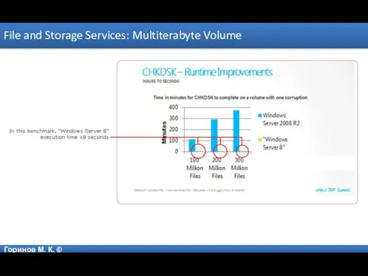 Горинов М. К. © File and Storage Services: Multiterabyte Volume