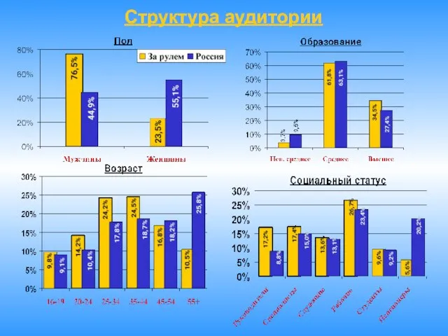 Структура аудитории