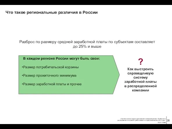 Что такое региональные различия в России Разброс по размеру средней заработной платы