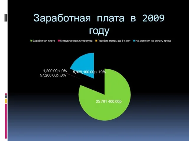 Заработная плата в 2009 году