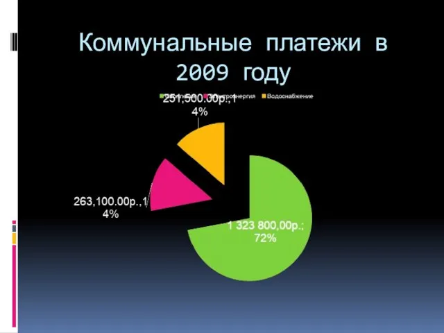 Коммунальные платежи в 2009 году