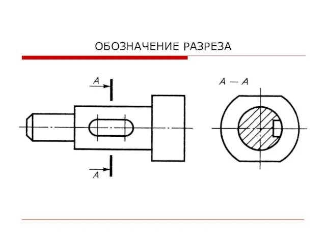 ОБОЗНАЧЕНИЕ РАЗРЕЗА