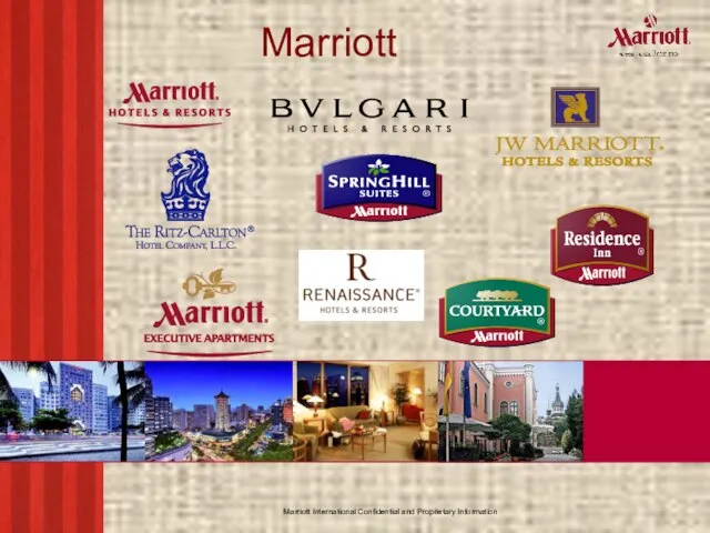 Marriott International Confidential and Proprietary Information Marriott