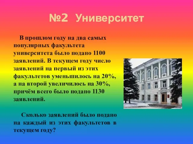 В прошлом году на два самых популярных факультета университета было подано 1100