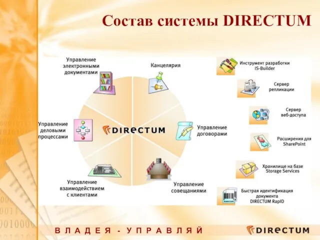 Состав системы DIRECTUM