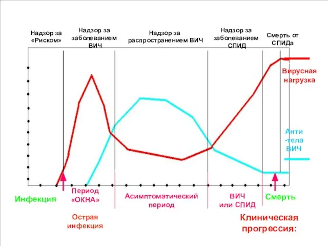 Надзор за «Риском» Надзор за заболеванием ВИЧ Надзор за распространением ВИЧ Надзор