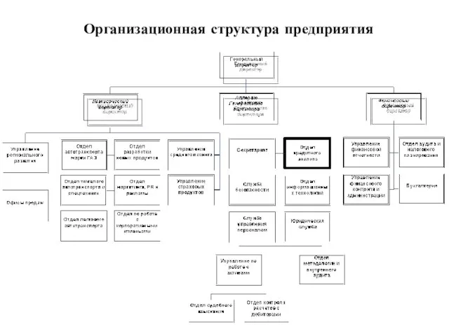 Организационная структура предприятия