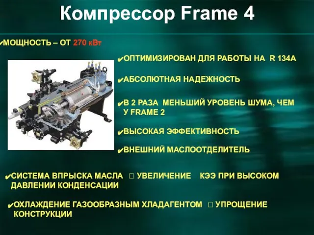 АБСОЛЮТНАЯ НАДЕЖНОСТЬ ОПТИМИЗИРОВАН ДЛЯ РАБОТЫ НА R 134A В 2 РАЗА МЕНЬШИЙ