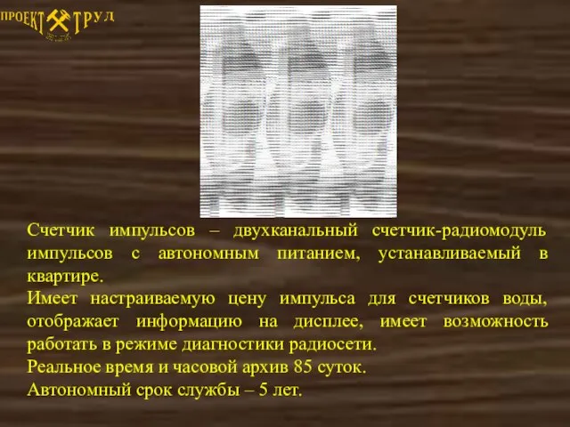 Счетчик импульсов – двухканальный счетчик-радиомодуль импульсов с автономным питанием, устанавливаемый в квартире.