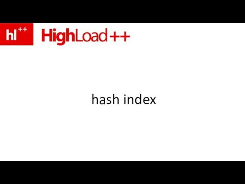 hash index