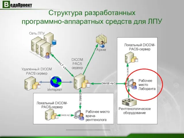 Структура разработанных программно-аппаратных средств для ЛПУ