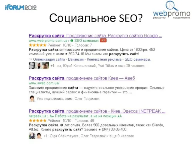 Социальное SEO?