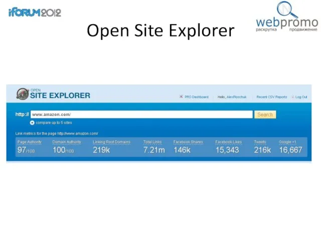 Open Site Explorer