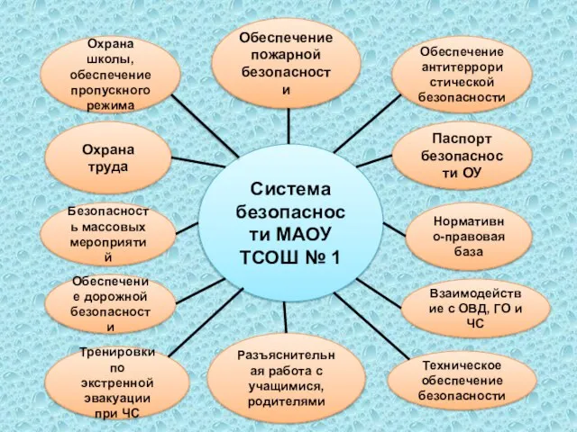 Система безопасности МАОУ ТСОШ № 1 Охрана школы, обеспечение пропускного режима Паспорт