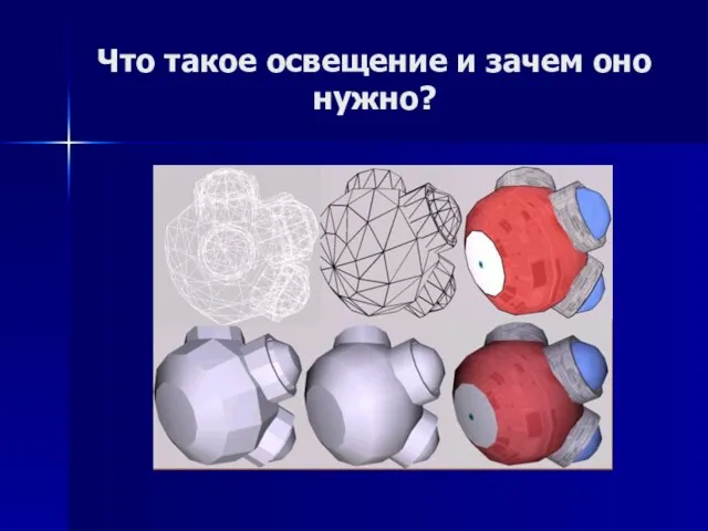 Что такое освещение и зачем оно нужно?