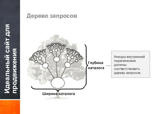 Идеальный сайт для продвижения Дерево запросов