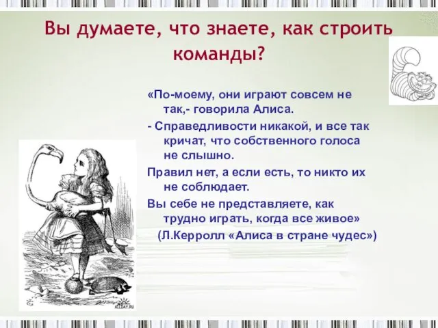 Вы думаете, что знаете, как строить команды? «По-моему, они играют совсем не