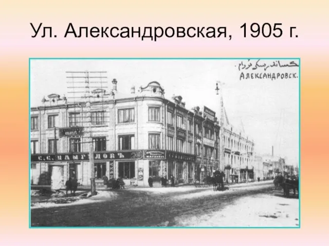 Ул. Александровская, 1905 г.