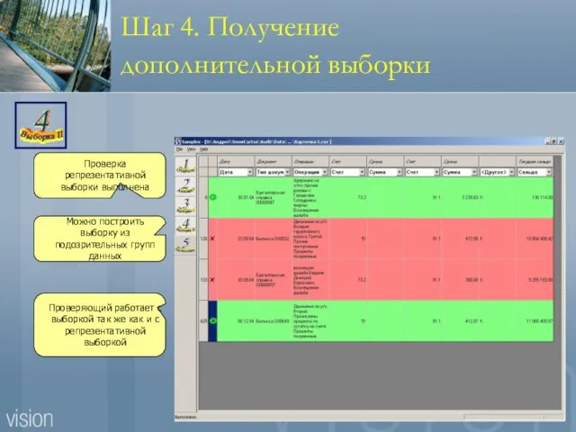 Шаг 4. Получение дополнительной выборки Проверка репрезентативной выборки выполнена Можно построить выборку