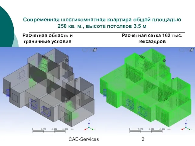 CAE-Services Современная шестикомнатная квартира общей площадью 250 кв. м., высота потолков 3.5