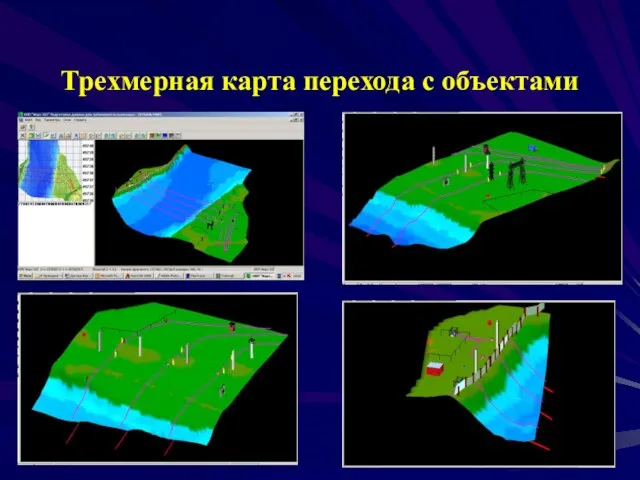 Трехмерная карта перехода c объектами