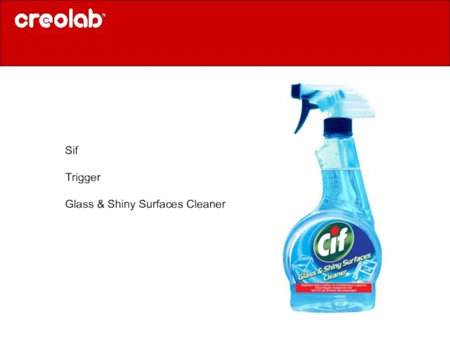 Sif Trigger Glass & Shiny Surfaces Cleaner