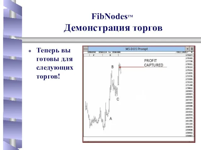 Теперь вы готовы для следующих торгов! FibNodesTM Демонстрация торгов