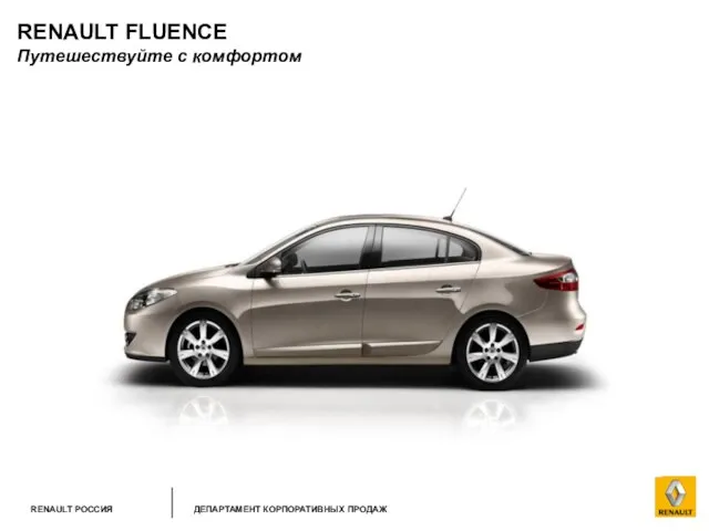 RENAULT FLUENCE Путешествуйте с комфортом